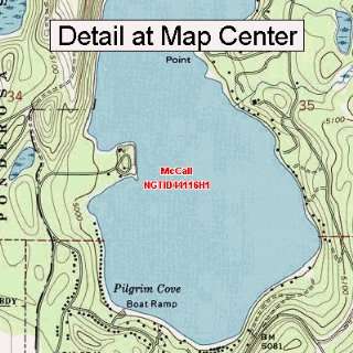 USGS Topographic Quadrangle Map   McCall, Idaho (Folded/Waterproof 