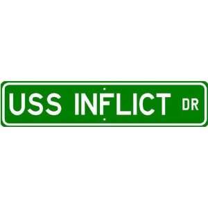  USS INFLICT MSO 456 Street Sign   Navy