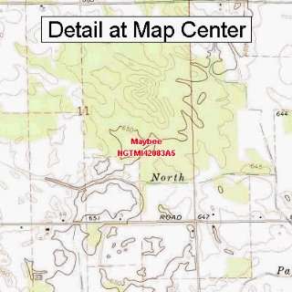  USGS Topographic Quadrangle Map   Maybee, Michigan (Folded 