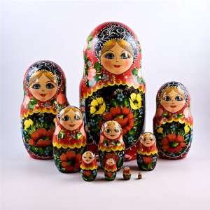   Matrena Russian Nesting Dolls, Matryoshka, Matreshka