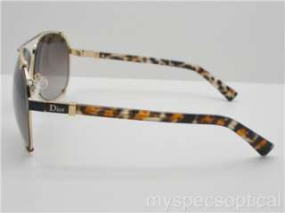 Christian Dior Chicago 2 Gold Black XMGHA Brown Gradient New 100% 