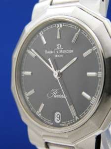 Mans Baume And Mercier Geneve Riviera Stainless Watch   All Original 