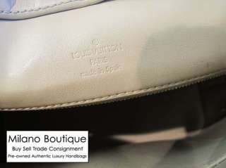 AUTHENTIC Louis Vuitton Beige Vernis Leather Houston Shoulder Bag 