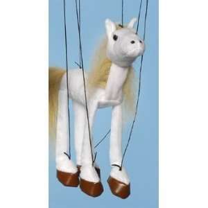  Horse (White) Small Marionette Toys & Games