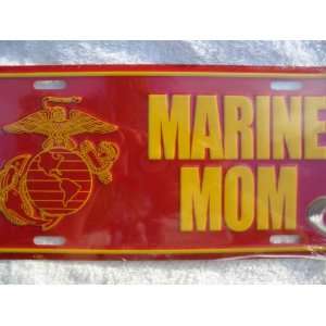  Marine Mom Metal Front License Plate Automotive