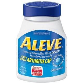  Aleve Tablets with Easy Open Arthritis Cap 200ct (Pack of 