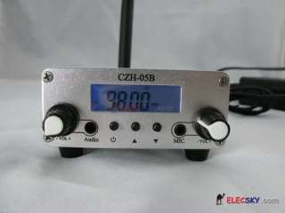 76 108Mhz Home FM TRANSMITTER+ Antenna+Power Supply [CZH 05B]  (silver 
