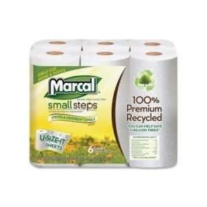  Marcal Small Steps Recycled U Size It Roll Paper Towels 