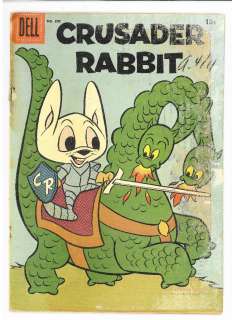 Crusader Rabbit #2 / Four Color #805, Dell 1957 Jay Ward Good   