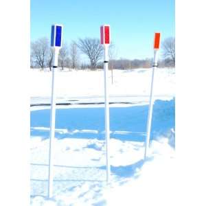 Set of 2   Solar Powered Driveway Markers   Blue  Sports 