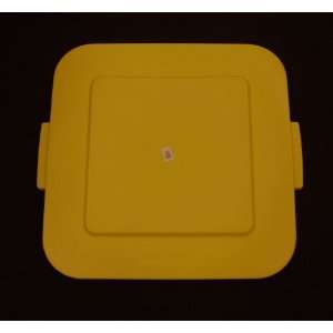   Yellow Square Lid. Obsolete Item 4 Pieces Available