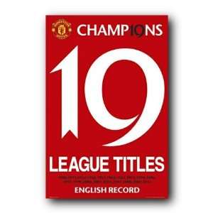  Manchester United Champions League Titles Poster 33661 