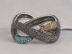 Jessica Simpson Fall Jewels Blue Pave Cuff Bracelet $55  