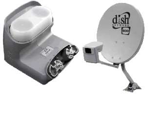   EXPRESS VU HD DISH 500 SATELLITE TWIN DPP LNB + SWITCH NETWORK DP PLUS