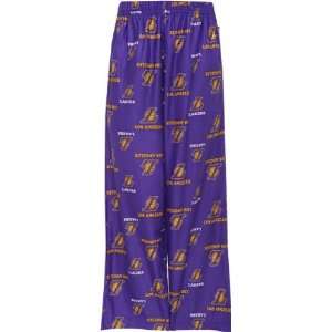  Los Angeles Lakers Kids (4 7) Fly Front Jam Pants Sports 