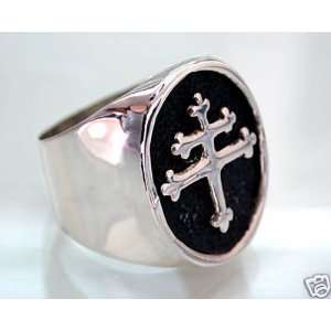  Cross Of Lorraine Magnum PI Team Ring   Sterling Silver 