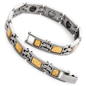   Stainless Steel Magnetic Hematite Beads Bracelet Bangle Jewelry