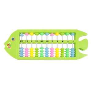   Fish Shaped Number Calculating Japanese Abacus Moss Green for Children