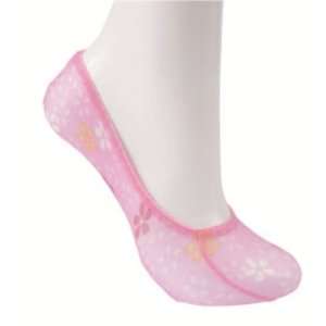  Pink Flower Japanese Kimono Print Liner Socks Health 