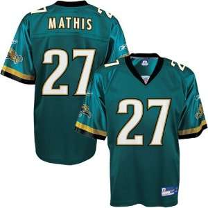 Reebok NFL Equipment Jacksonville Jaguars #27 Rashean Mathis Teal 