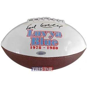   Signed Houston Oilers Luv Ya Blue Logo Football Sports Collectibles