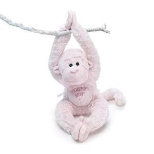 Jenny the Plush Pink Heaven Sent Monkey   Perfect for Attaching to 