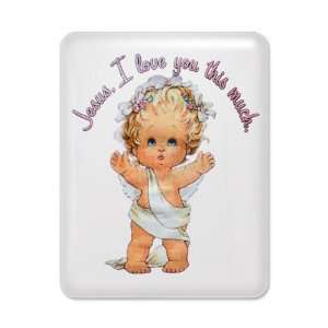  iPad Case White Jesus I Love You This Much Angel 