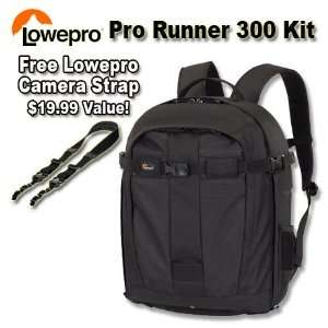   Camera Backpack Kit with Lowepro Speedster Camera Strap Camera