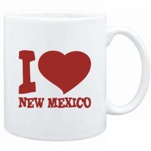 Mug White  I LOVE New Mexico  Usa States  Sports 