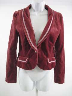 LEMON Pink Velvet Blazer Jacket Size S  