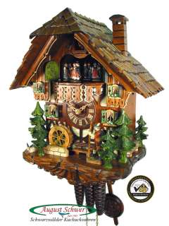 Black Forest Cuckoo Clock The Wanderer, Music 13 NEW  
