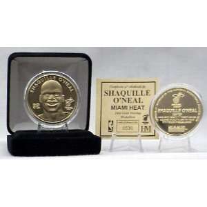  Shaquille ONeal Miami Heat Commemorative Gold Coin 