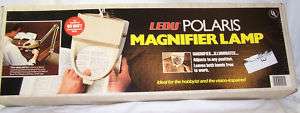 Vintage Ledu Polaris Magnifier Swing Ames Lamp  