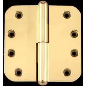   Brass 4x4 Radius LOR Button Tip Hinge 98110/92176