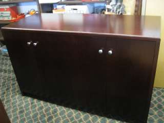 Large Executive Cherry Wood Filing / Supply / Storage / Office Cabinet 
