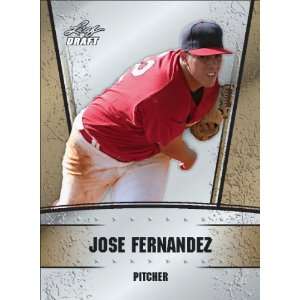  2011 Leaf Draft Gold #24 Jose Fernandez   Florida Marlins 