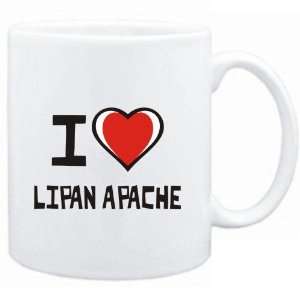  Mug White I love Lipan Apache  Languages Sports 