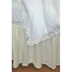 Linen Voile Gathered Bed Skirt