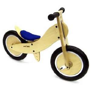  Mini Wooden Push Bike BLUE for children with a smaller 