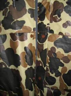 Bean Camouflage Camo Rain Jacket Mens XL  