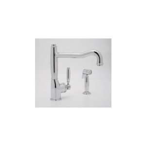 Rohl Single Lever Single Hole Kitchen Faucet with Sidespray MB7926 TB