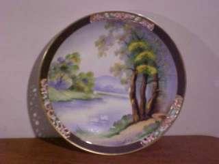 OCCUPIED JAPAN SIGNED T KITA Hand Painted PLATE UCAGCO  