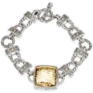   18K Yellow Gold and Sterling Silver Bracelet   8 Katarina Jewelry