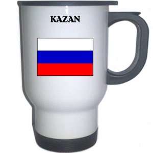 Russia   KAZAN White Stainless Steel Mug