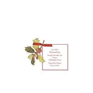  Holly Invitation Holiday Invitations Health & Personal 