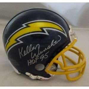 Kellen Winslow Autographed/Hand Signed San Diego Chargers Riddell Mini 