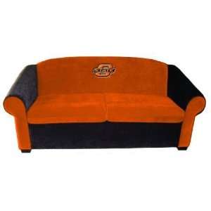  Oklahoma State OSU Cowboys Microsuede Sofa/Couch Sports 