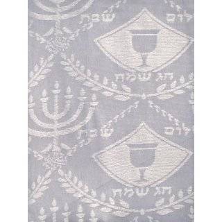 and holiday tablecloth 58x108 by keter judaica $ 16 00