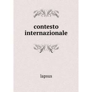  contesto internazionale lapsus Books