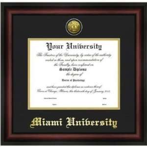  Miami University Ohio Gold Embossed Medallion 18x14 